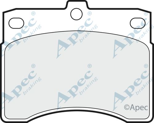 APEC BRAKING Комплект тормозных колодок, дисковый тормоз PAD586